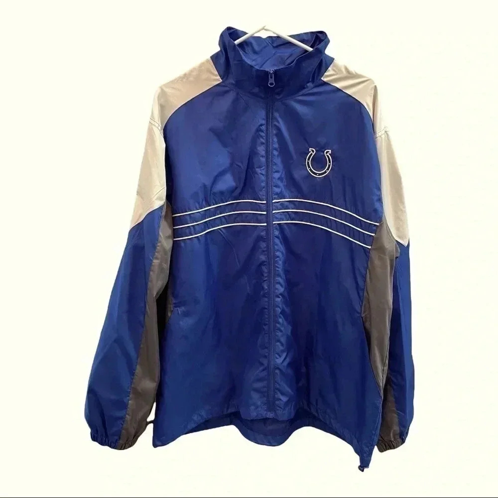 NFL Indianapolis Colts SI Windbreaker Jacket Sz XL